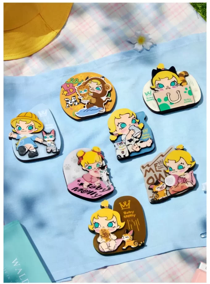 Baby Molly & Baby Tabby Series-Fridge Magnet Blind Box Baby Molly & Baby Tabby Series-Fridge Magnet Blind Box