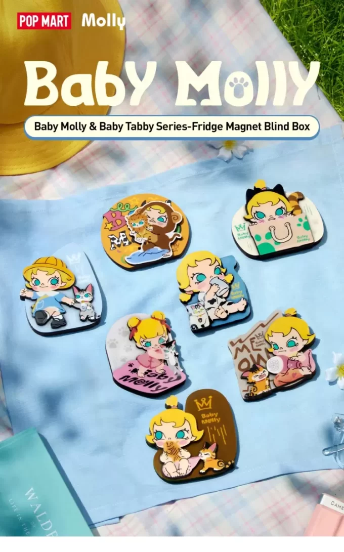 Baby Molly & Baby Tabby Series-Fridge Magnet Blind Box Baby Molly & Baby Tabby Series-Fridge Magnet Blind Box