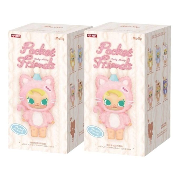 Baby Molly Pocket Friends Vinyl Plush Pendant Sealed Case (2 Blind Boxes)