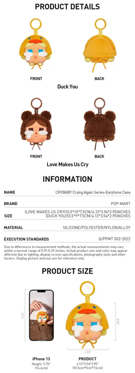 CRYBABY Crying Again Series-Earphone Case CRYBABY Crying Again Series-Earphone Case