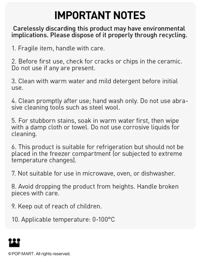 CRYBABY Sad Club Series-Ceramic Cup (Brown)