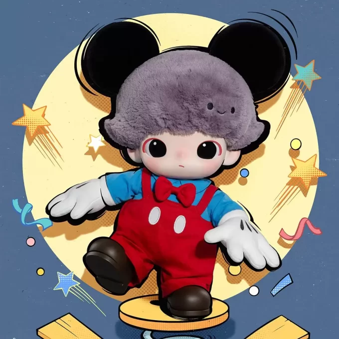 DIMOO WORLD × DISNEY Series-Mickey Vinyl Plush Bag