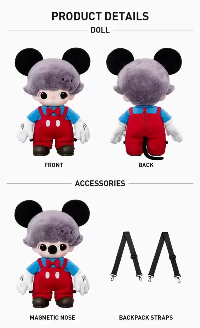 DIMOO WORLD × DISNEY Series-Mickey Vinyl Plush Bag
