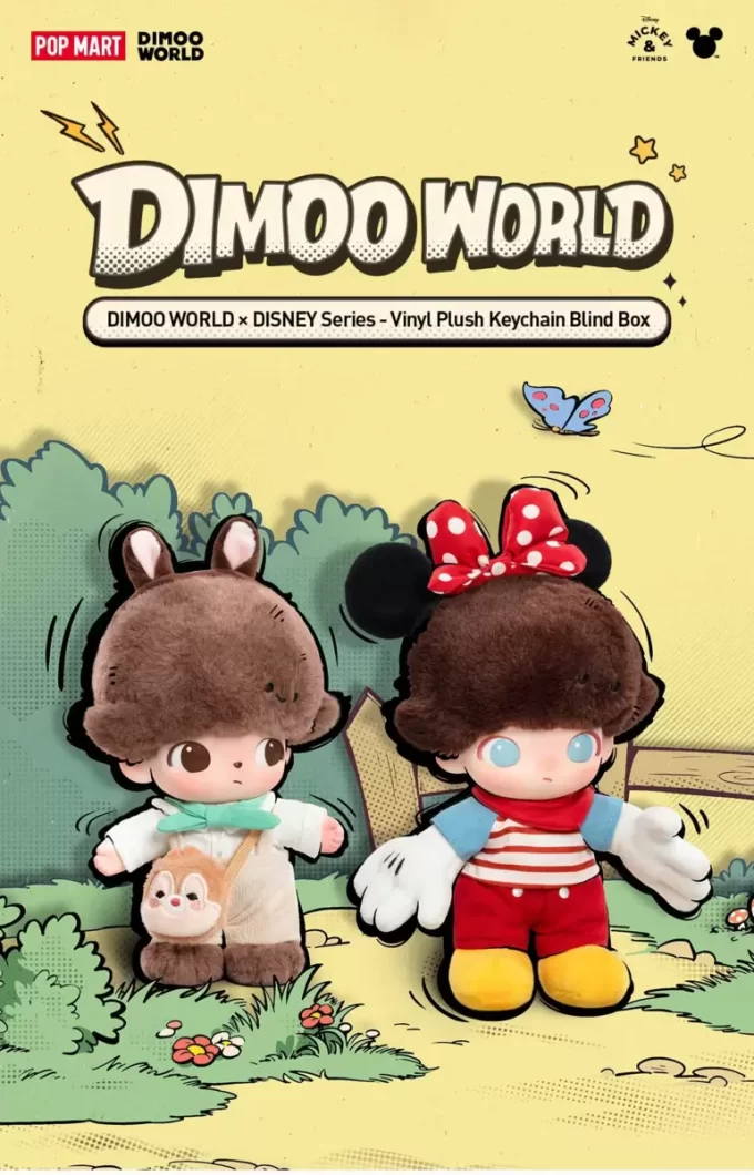 DIMOO WORLD × DISNEY Series-Vinyl Plush Keychain Blind Box DIMOO WORLD × DISNEY Series-Vinyl Plush Keychain Blind Box