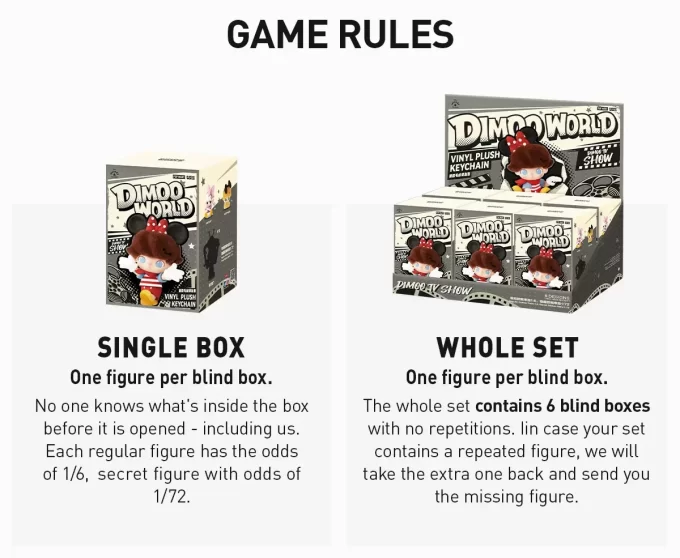 DIMOO WORLD × DISNEY Series-Vinyl Plush Keychain Blind Box DIMOO WORLD × DISNEY Series-Vinyl Plush Keychain Blind Box