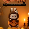 Happy Halloween Party Series-Sitting Pumpkin Vinyl Plush Pendant