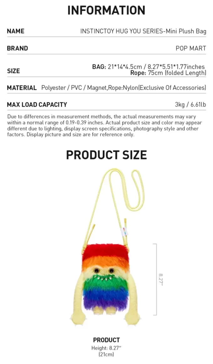 INSTINCTOY HUG YOU SERIES-Mini Plush Bag