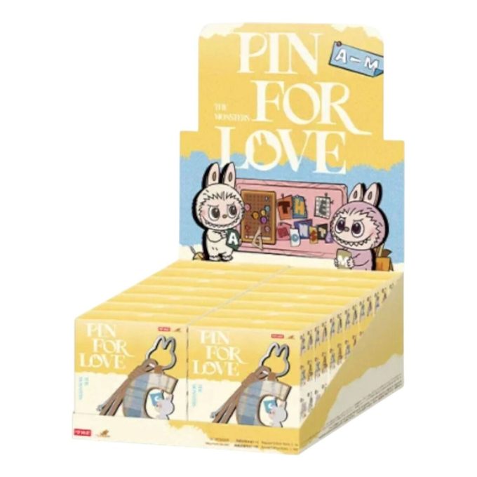 Labubu Pin for Love Letter Pendant Sealed Case (A-M) (14 Blind Boxes)