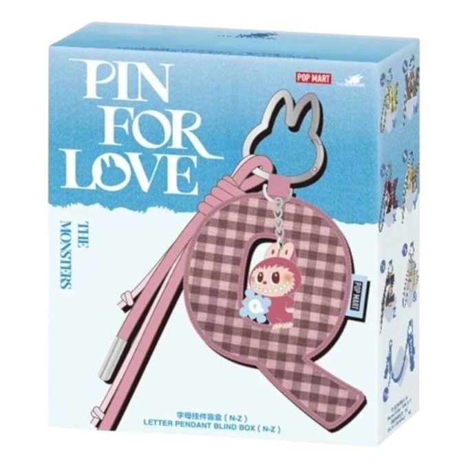 Labubu Pin for Love Letter Pendant Sealed Case (N-Z) (1 Blind Box)
