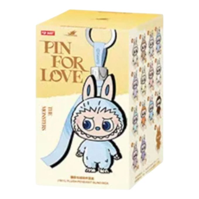 Labubu Pin for Love Plush Pendant Sealed Case (A-M) (1 Blind Box)