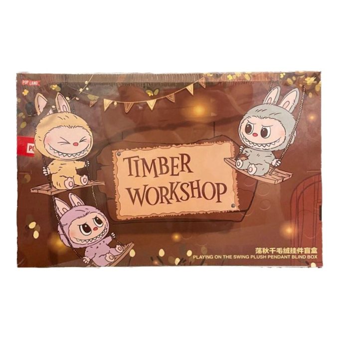 Labubu The Monsters Timber Workshop Playing on the Swing Pendant Pop Land Exclusive Sealed Case (6 Blind Boxes)