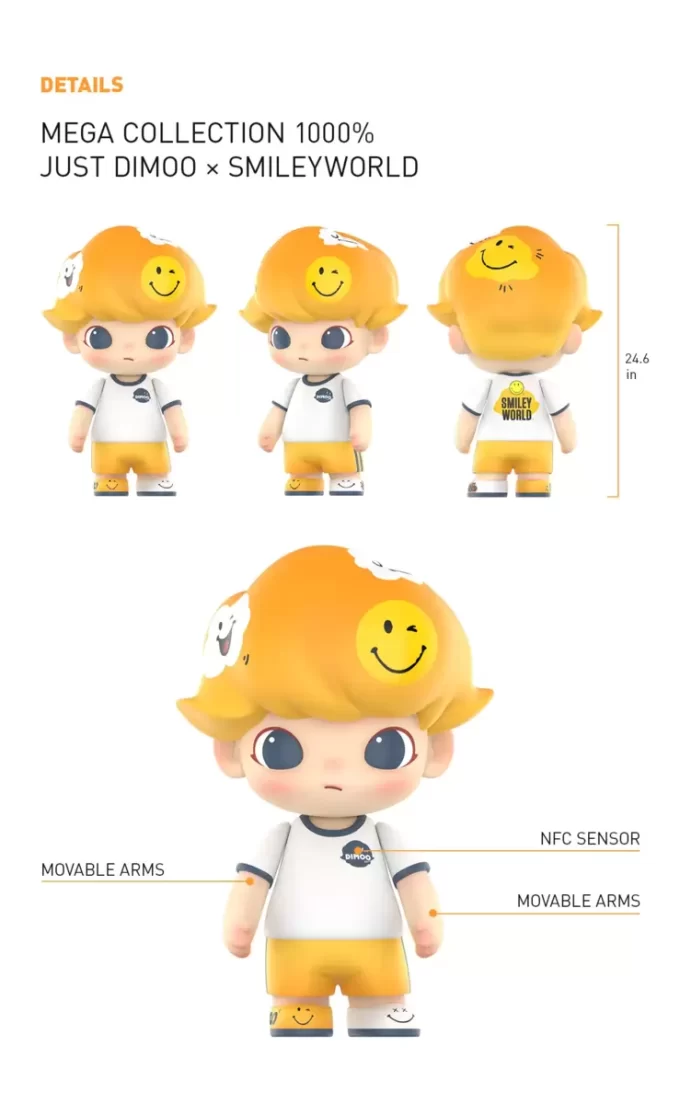 MEGA COLLECTION 1000% JUST DIMOO × SmileyWorld