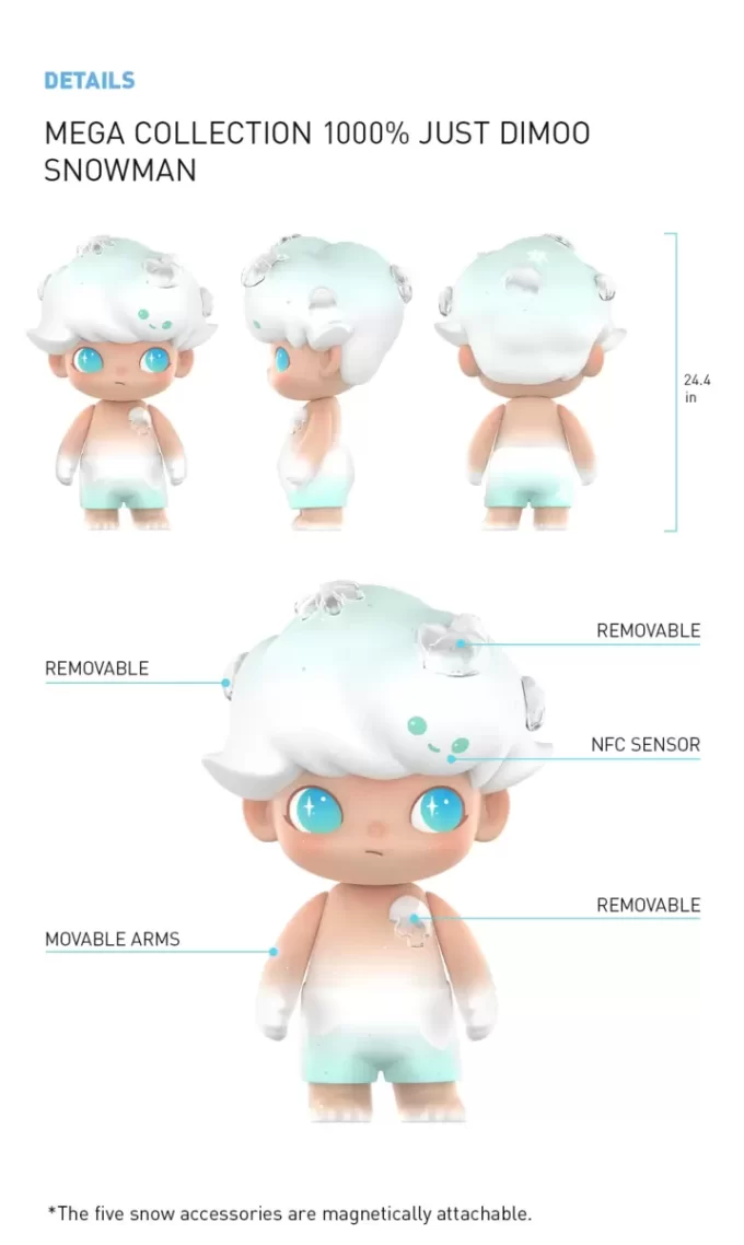 MEGA COLLECTION 1000% JUST DIMOO Snowman MEGA COLLECTION 1000% JUST DIMOO Snowman