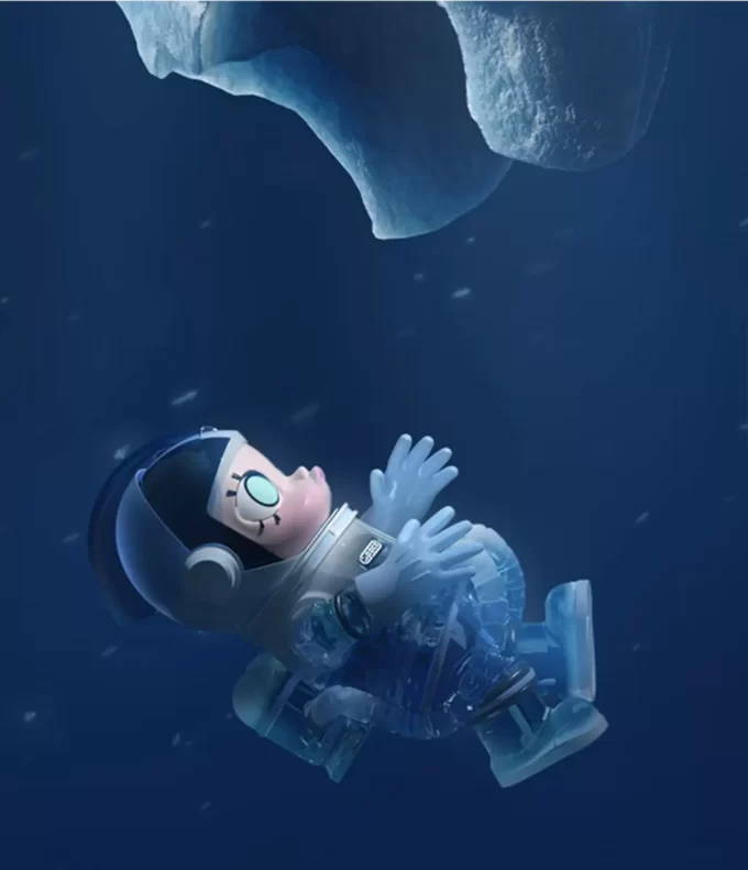 MEGA COLLECTION 1000% SPACE MOLLY Glacier