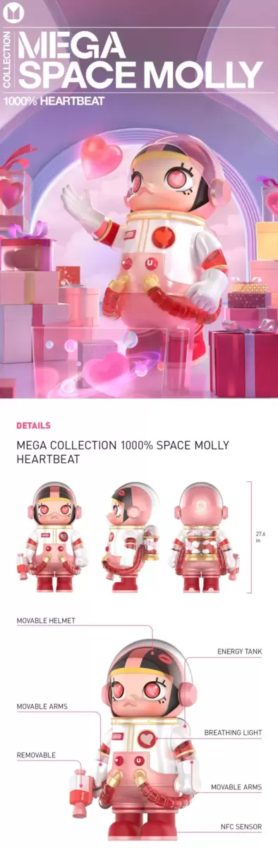 MEGA Collection 1000% SPACE MOLLY Heartbeat MEGA Collection 1000% SPACE MOLLY Heartbeat