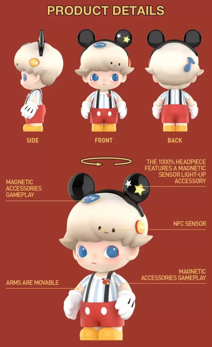 MEGA JUST DIMOO 1000% Mickey Mouse MEGA JUST DIMOO 1000% Mickey Mouse