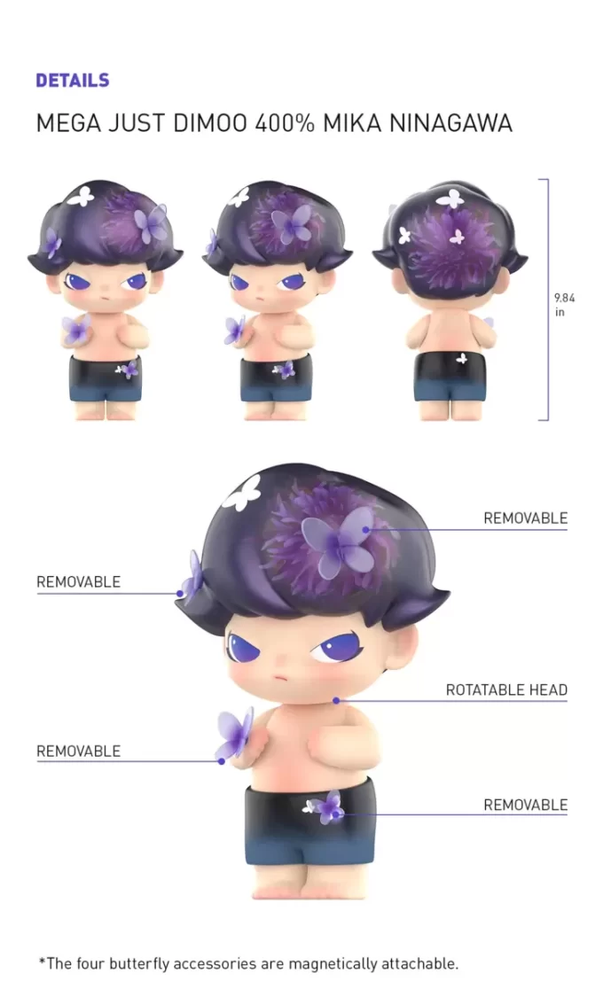 MEGA JUST DIMOO 400% MIKA NINAGAWA