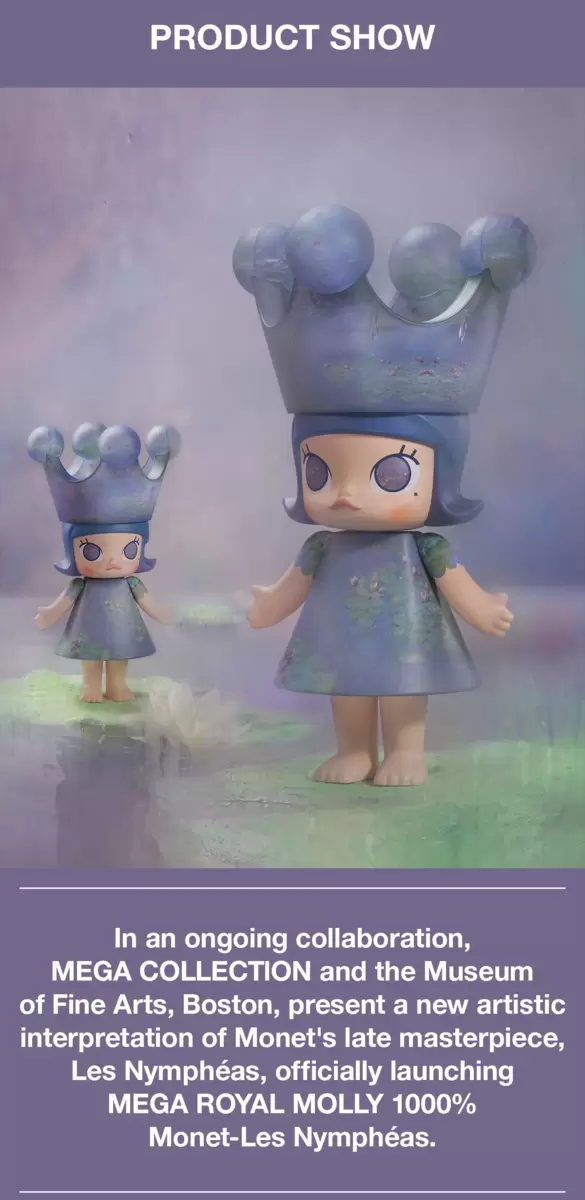 MEGA ROYAL MOLLY 1000% Monet-Les Nymphéas MEGA ROYAL MOLLY 1000% Monet-Les Nymphéas