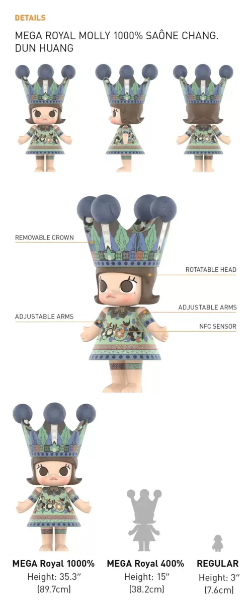 MEGA ROYAL MOLLY 1000% Shana Chang. Dun Huang MEGA ROYAL MOLLY 1000% Shana Chang. Dun Huang