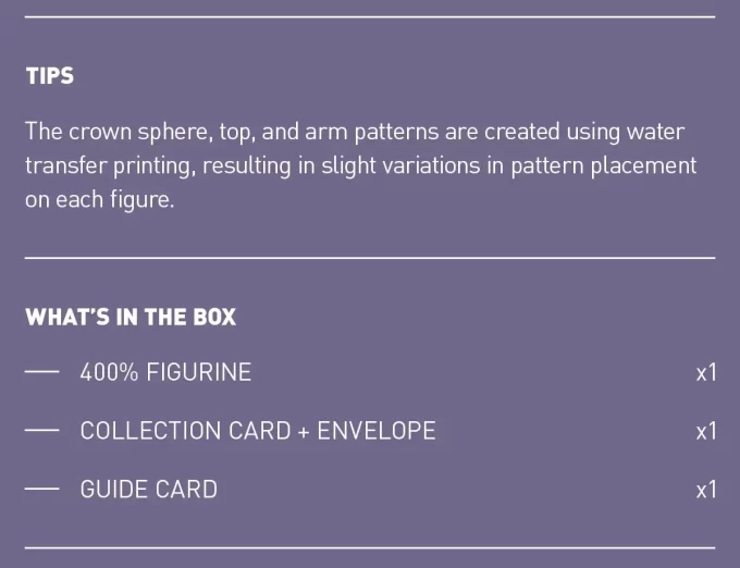 MEGA ROYAL MOLLY 400% Monet-Les Nymphéas MEGA ROYAL MOLLY 400% Monet-Les Nymphéas