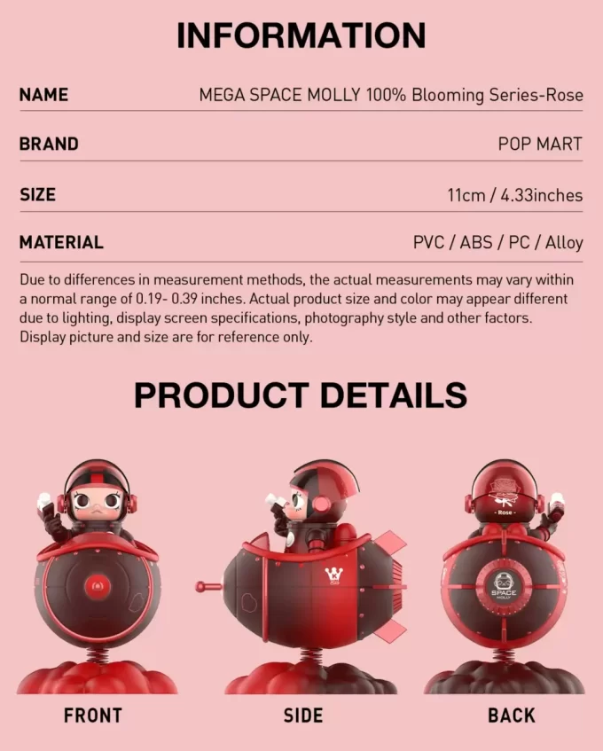 MEGA SPACE MOLLY 100% Blooming Series-Rose