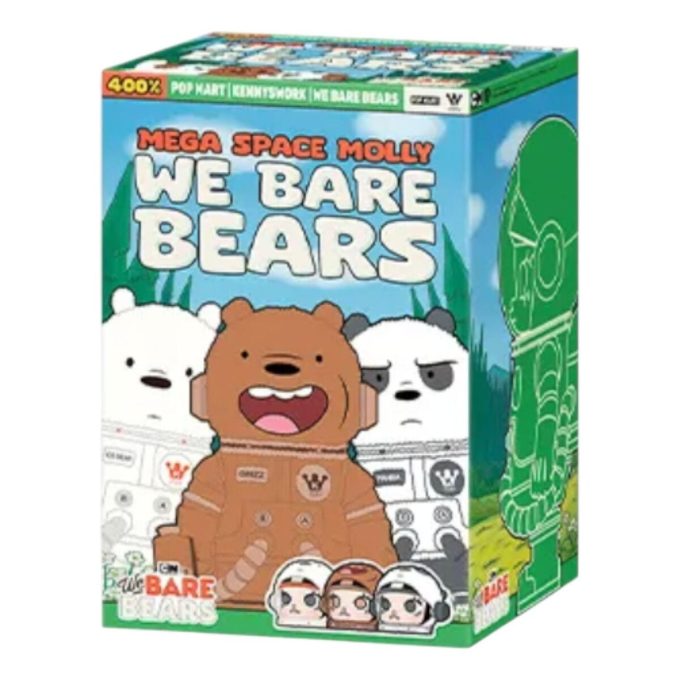 Mega Space Molly 400% We Bare Bears Sealed Case (1 Blind Box)