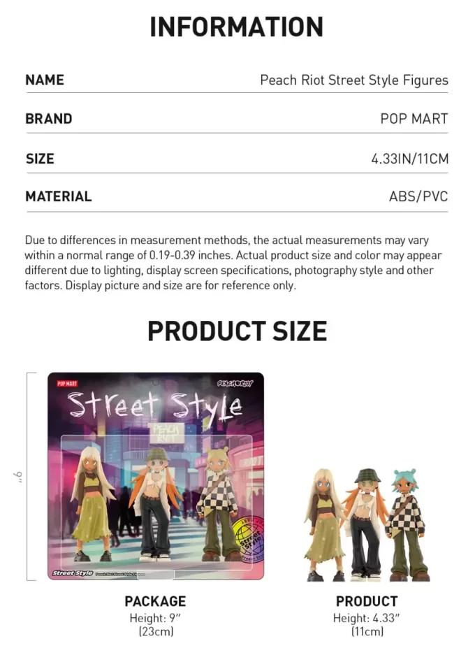 Peach Riot Street Style Figures