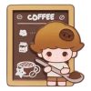 Pop Bean Coffee Factory Fridge Magnet “Dimoo Freshly Hand Ground”