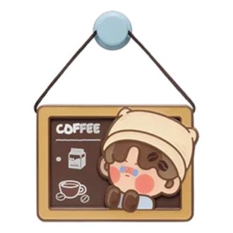 Pop Bean Coffee Factory Fridge Magnet “Pino Jelly Milk Coffee Lover”