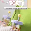 POP BEAN Pajama Party Double Layered Shaking Straw Cup