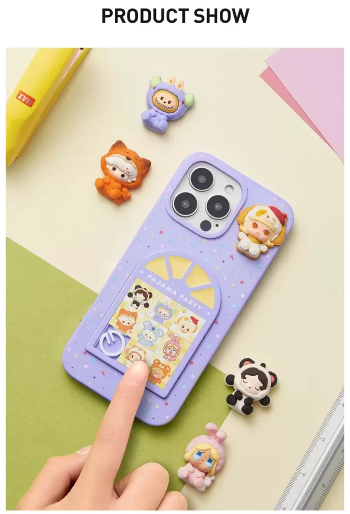 POP BEAN Pajama Party Sliding Hole Phone Case