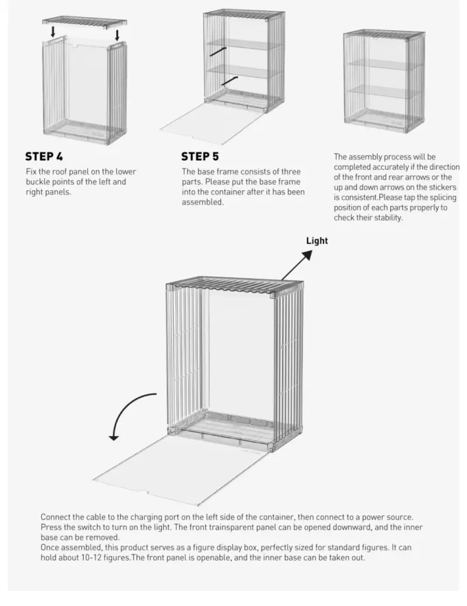 POP MART 400% Assemblable Lighted Display Container POP MART 400% Assemblable Lighted Display Container