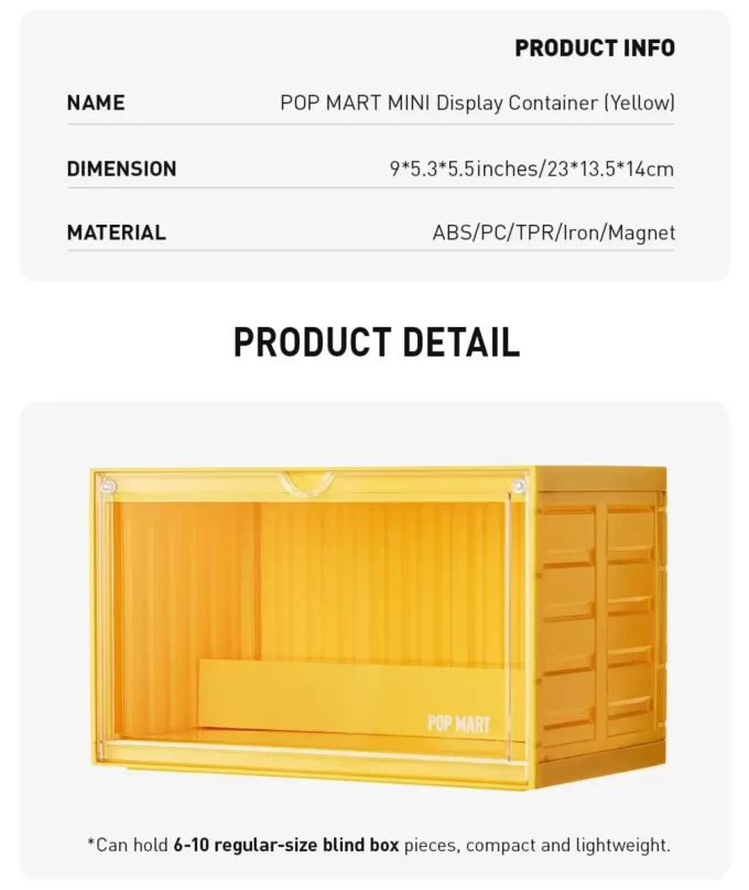 POP MART MINI Display Container