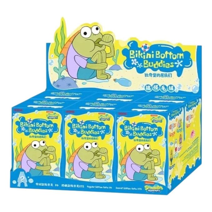 Pop Mart x Bikini Bottom Buddies Plush Sealed Case (6 Blind Boxes)