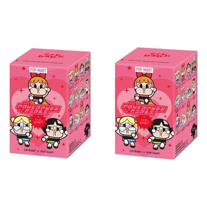 Pop Mart x Powerpuff Girls CryBaby Vinyl Figures Sealed Case (2 Blind Boxes)
