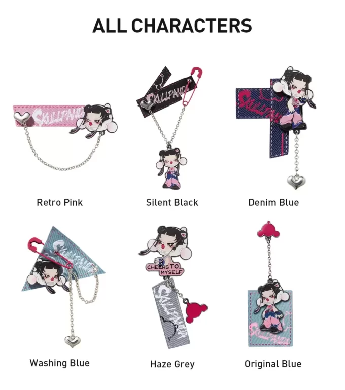 SKULLPANDA CHEERS TO MYSELF SERIES-Badge Pendant Blind Box SKULLPANDA CHEERS TO MYSELF SERIES-Badge Pendant Blind Box