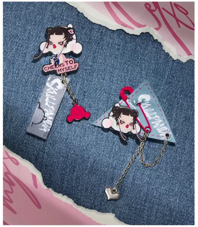 SKULLPANDA CHEERS TO MYSELF SERIES-Badge Pendant Blind Box SKULLPANDA CHEERS TO MYSELF SERIES-Badge Pendant Blind Box