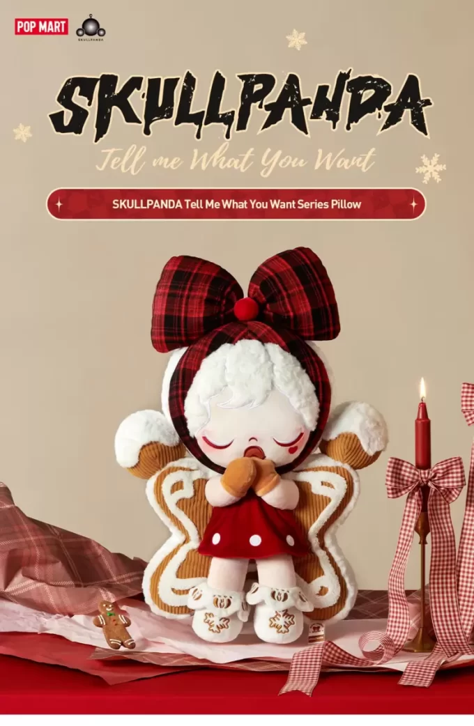 SKULLPANDA Tell Me What You Want Series Pillow