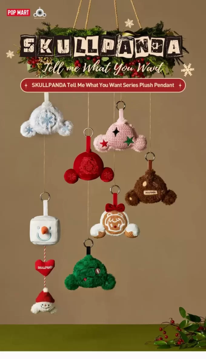 SKULLPANDA Tell Me What You Want Series Plush Pendant