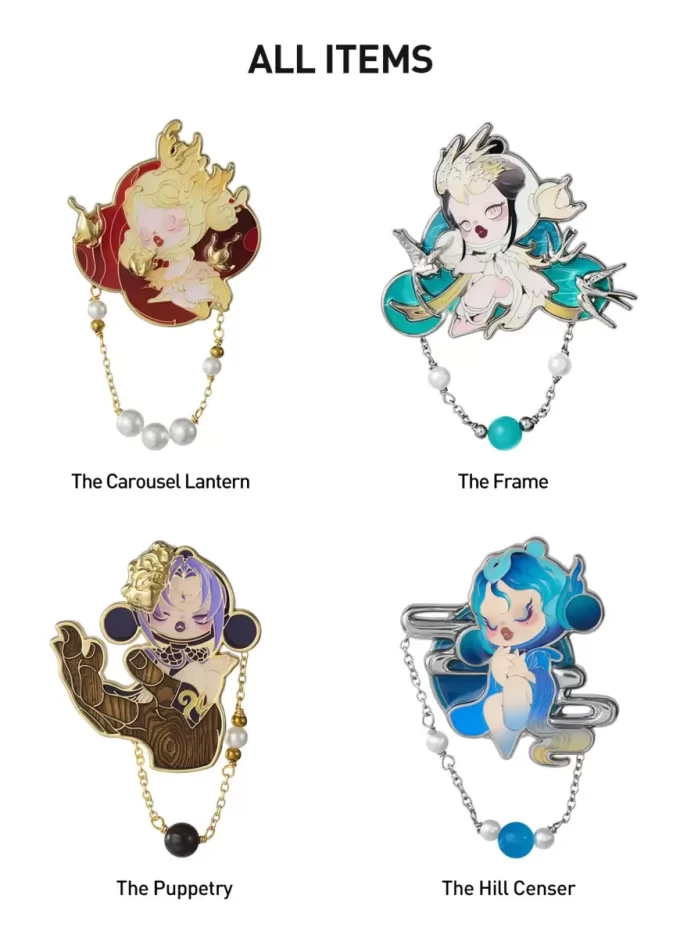 SKULLPANDA The Mirage Series Breastpin