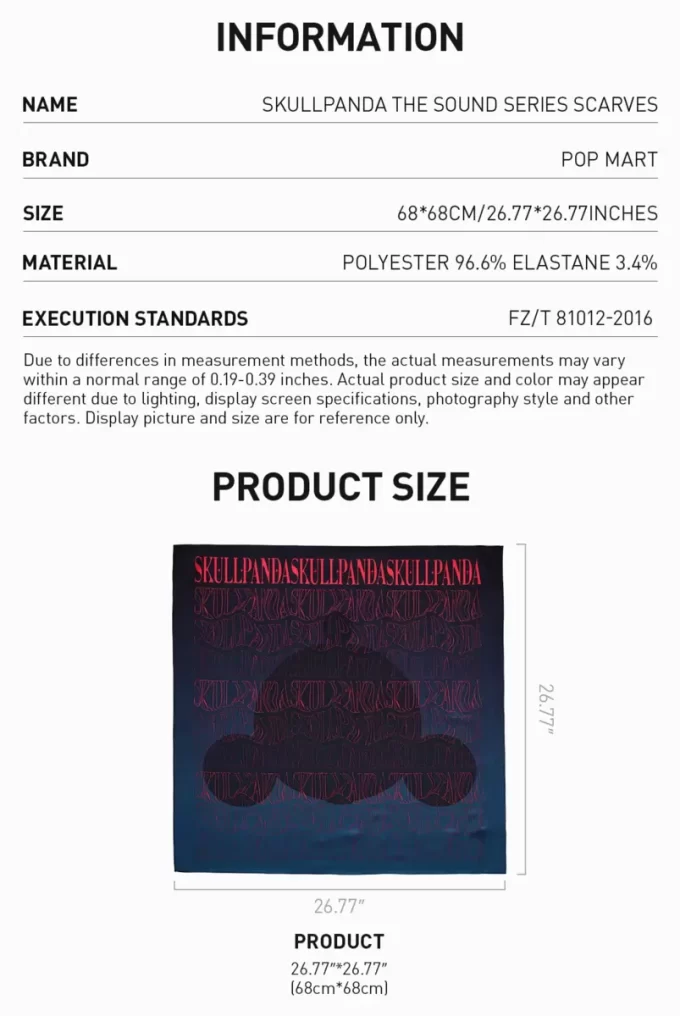 SKULLPANDA The Sound Series Scarves (The Equilibrium) (The Admiration)