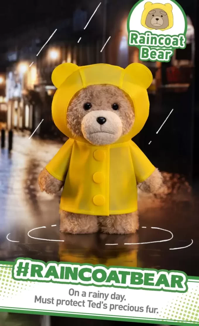 Ted2 Teddy Bear Action Plush Pendant