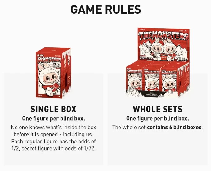 THE MONSTERS COCA-COLA SERIES-Vinyl Face Blind Box THE MONSTERS COCA-COLA SERIES-Vinyl Face Blind Box
