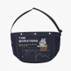 THE MONSTERS FALL IN WILD SERIES-Denim Messenger Bag