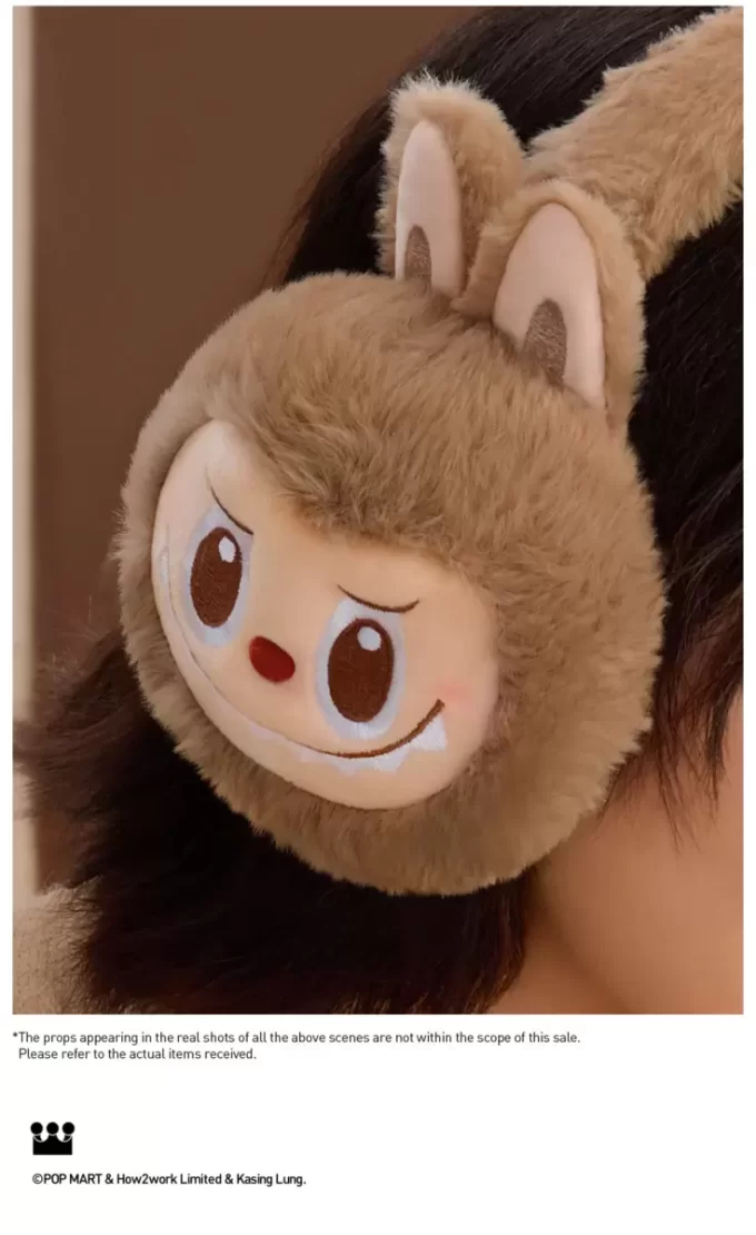 Warm Fluffy Holiday Series- LABUBU Plush Earmuffs