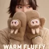 Warm Fluffy Holiday Series- LABUBU Plush Gloves