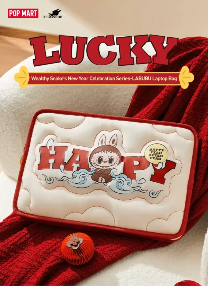 Wealthy Snake’s New Year Celebration Series-LABUBU Laptop Bag
