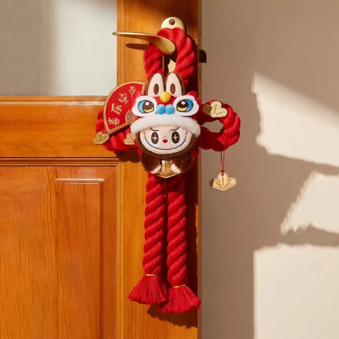 Wealthy Snake’s New Year Celebration Series-LABUBU Plush Door Decoration