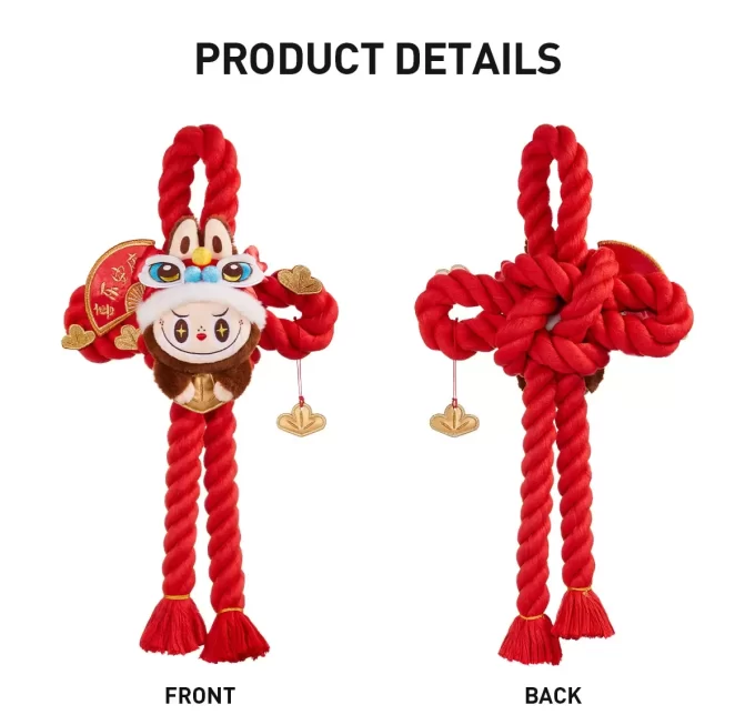 Wealthy Snake’s New Year Celebration Series-LABUBU Plush Door Decoration